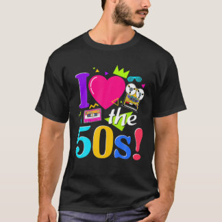 Camiseta Vintage I Love The 50 Me Fez A 50 1950 Cassette