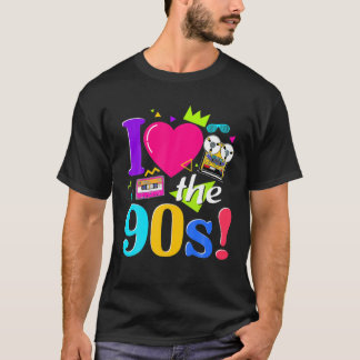 Camiseta Vintage I Love The 90'S Me Fez A Cassete Dos Anos 
