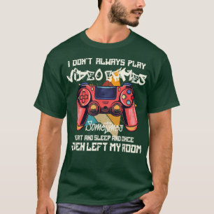 Camiseta Vintage I Não Toca Sempre O Controle De Jogo De Vi