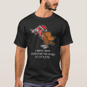 Camiseta Vintage I Ouvi Papais noeis derrubando Turquia ant