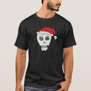 Camiseta Vintage I Ouvi Papais noeis No Telhado Scull anti