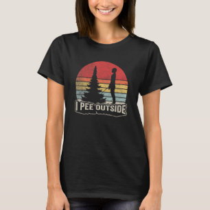 Camiseta Vintage I Pee Fora Eu Adoro Fazer Poia Fora De Cam