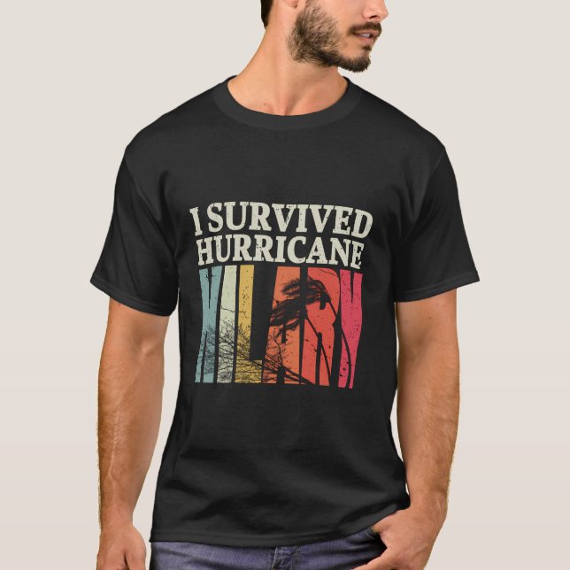 Camiseta Vintage I Sobreviveu ao furacão Hilary Shirt (Frente)