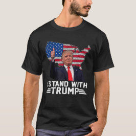 Camiseta Vintage I Stand With Trump Pro Trump Supporter