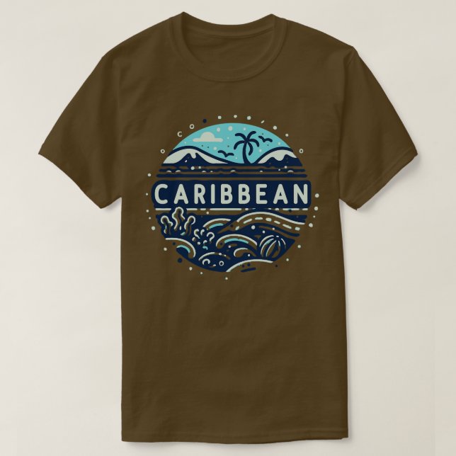 Camiseta Vintage ibbean Design (Frente do Design)