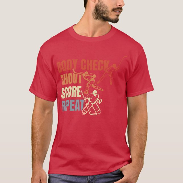 Camiseta Vintage Ice Hockey Quote family (Frente)