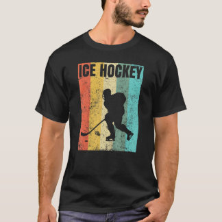 Camiseta Vintage Ice Hockey Sport Player