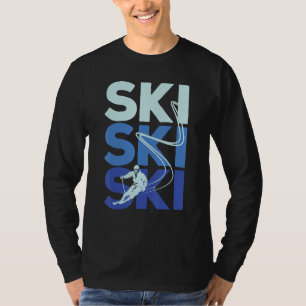 Camiseta Vintage Ice Skiier Snow Shreding Slopes Win