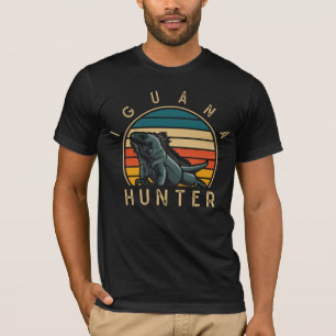 Camiseta Vintage Iguana Hunter Funny Reptile Lover