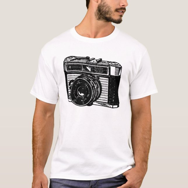 Camiseta VINTAGE ILLUSTRATION - Pequena câmera Tee (Frente)