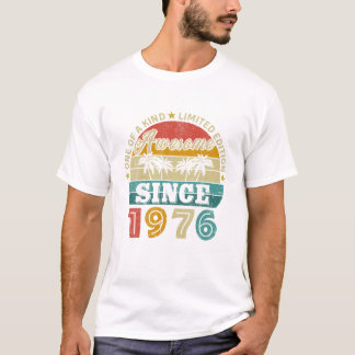 Camiseta Vintage Incrível Desde 1976, Edição Limitada, 47 B