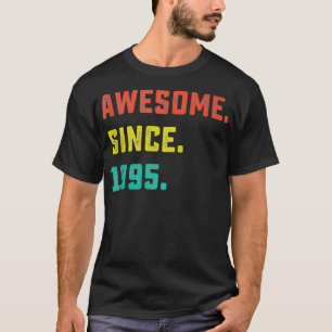 Camiseta Vintage Incrível Desde 1995 Com 28 Anos