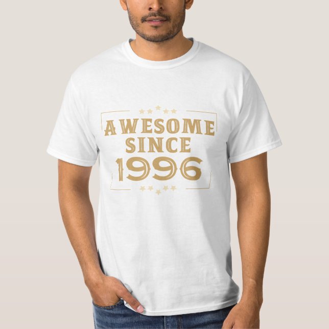 Camiseta Vintage Incrível Desde 1996 (Frente)