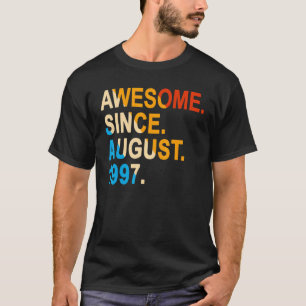 Camiseta Vintage Incrível desde agosto de 1997 25t