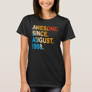 Camiseta Vintage Incrível desde agosto de 1998 24t
