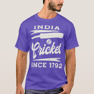 Camiseta Vintage Índia Cricket Desde 1792