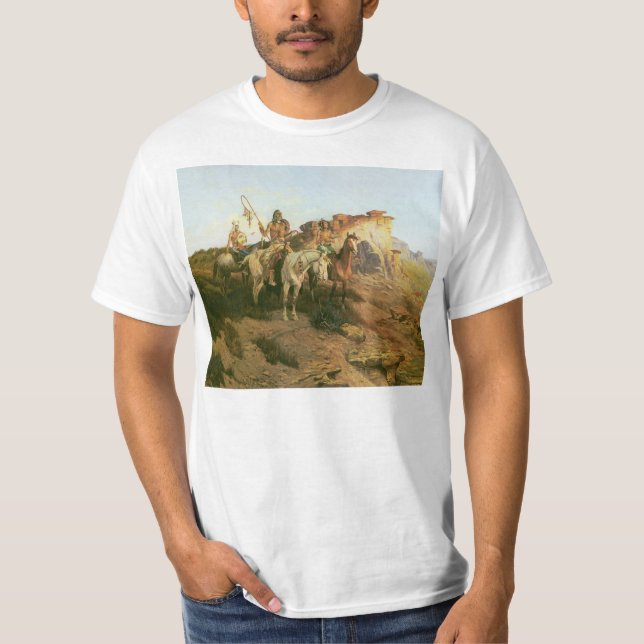 Camiseta Vintage Indians, Prowlers of the Prairie, Seltzer, (Frente)