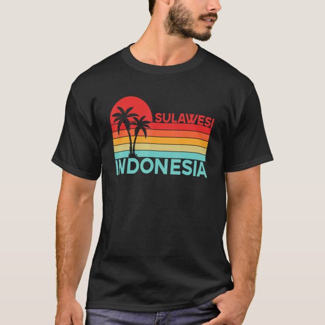 Camiseta Vintage Indonesia Vacation Travel Asia Sulawesi (Frente)