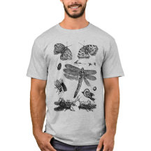 Vintage Insetos Entomology Illustration T-Shirt