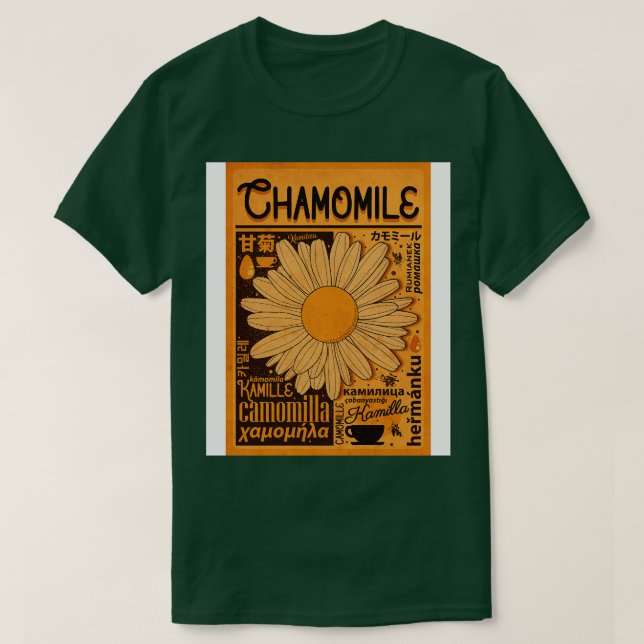 Camiseta Vintage International Chamomile (Frente do Design)