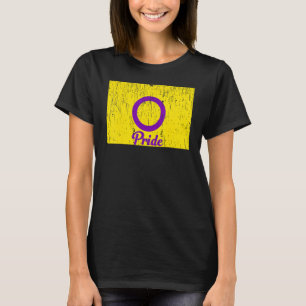 Camiseta Vintage Intersex Orgulho gay Rainbow Word Design