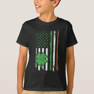 Camiseta Vintage Irish American Flag Santo Pat