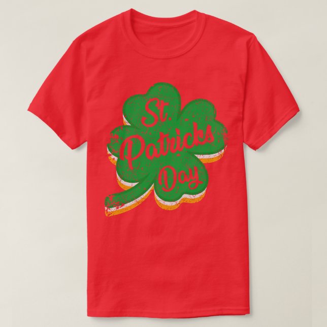 Camiseta Vintage Irish Clover (Frente do Design)