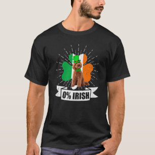Camiseta Vintage Irish Flag Shamrock Toy Poodle Dog Rua Pat
