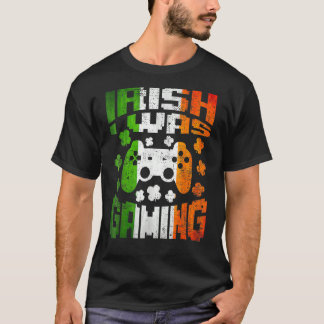 Camiseta Vintage Irish I Estava Jogando Dia de São Patrício