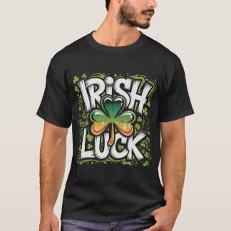 Camiseta Vintage Irish Luck T-Shirt St Patricks Day, Distre