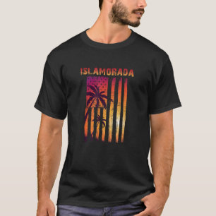 Camiseta Vintage Islamorada Florida Patriotic Flag T Shirt