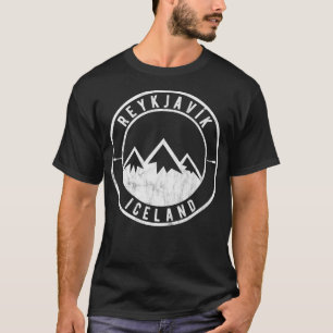 Camiseta Vintage Islândia com Glaciares