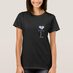 Camiseta Vintage Israel flag, Israel Heart, Israel trip 202