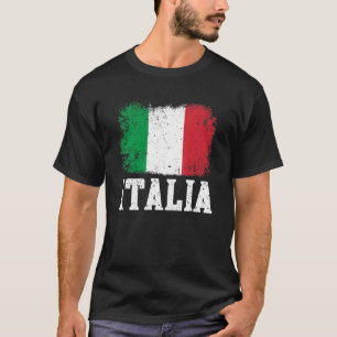 Camiseta Vintage Itália Bandeira Orgulho Patriótico DNA Soc