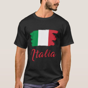 Camiseta Vintage Italia Flag