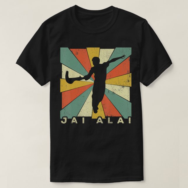 Camiseta Vintage Jai Alai Sport Retro Gift (Frente do Design)