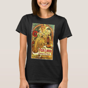 Camiseta Vintage Jamaica Rum Advertisement Poster Girl Alph