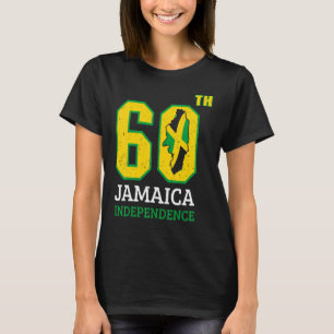 Camiseta Vintage Jamaican Flag Pride Jamaica 60th Independe