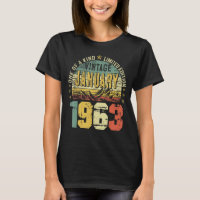 Vintage Janeiro de 1963 60th Birthday Men