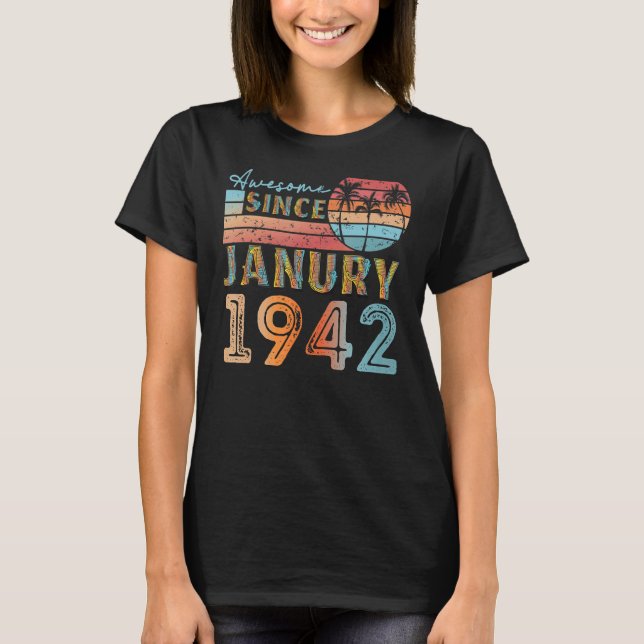 Camiseta vintage janury 1942 80 (Frente)