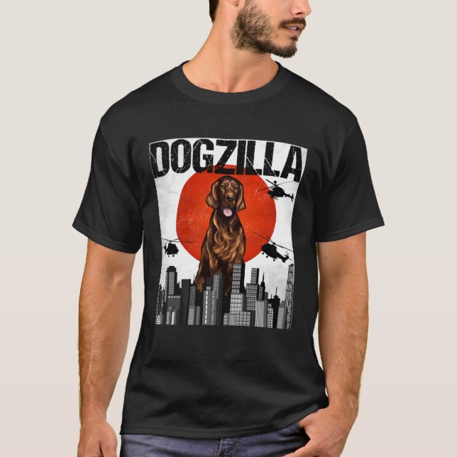 Camiseta Vintage Japan Dogzilla Irish Setter (Frente)