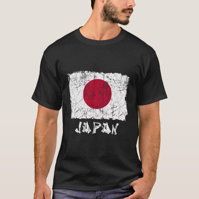 Camiseta Vintage Japan Flag Incomodou Nacional Japonês Pr (Frente)