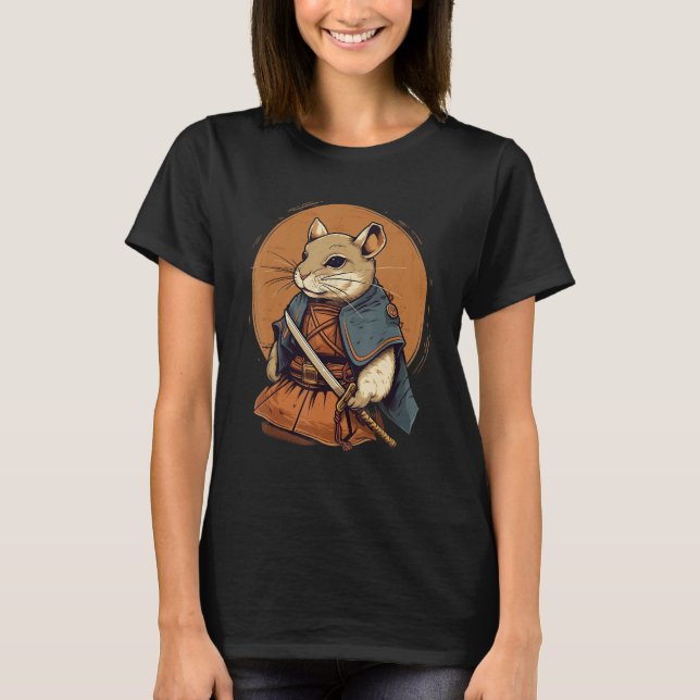 Camiseta Vintage Japan Samurai Gerbil (Frente)
