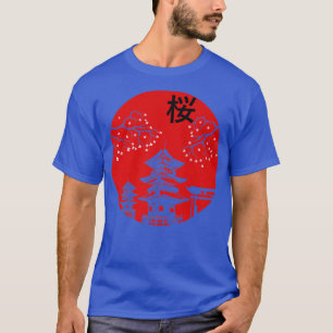 Camiseta Vintage, Japonês, Cherry Blossom Sakura