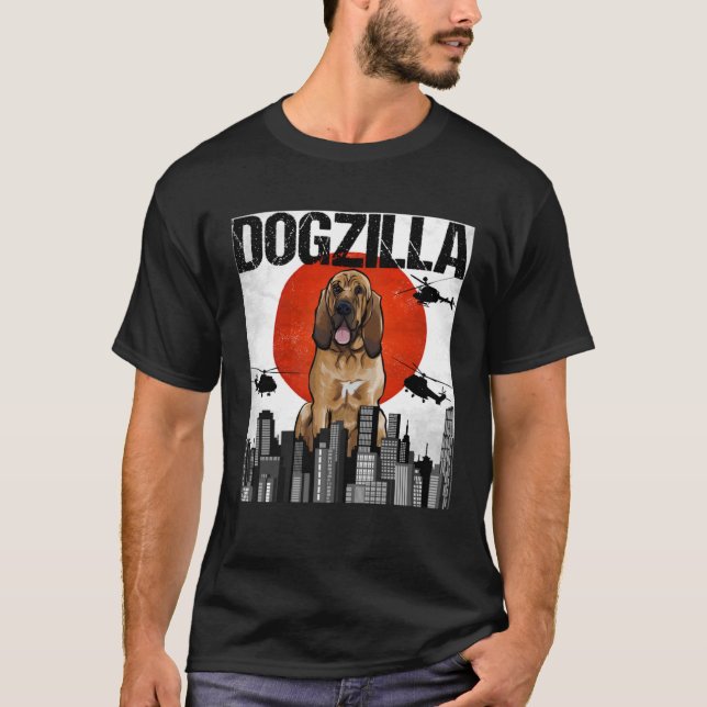 Camiseta Vintage Japonês Dogzilla Bloodhound (Frente)