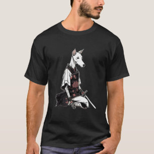 Camiseta Vintage Japonês Samurai - Cão-Greyhound Italiano