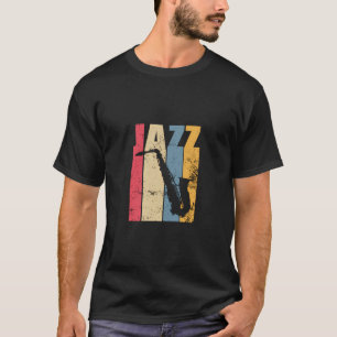 Camiseta Vintage Jazz Saxofone Gift