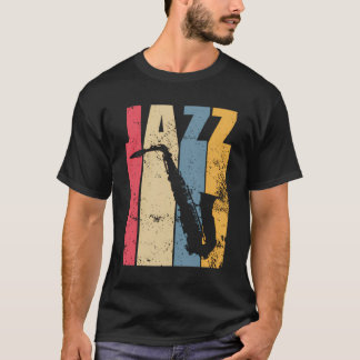 Camiseta Vintage Jazz Saxofone Gift