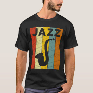 Camiseta Vintage Jazz Saxophone Hoodie