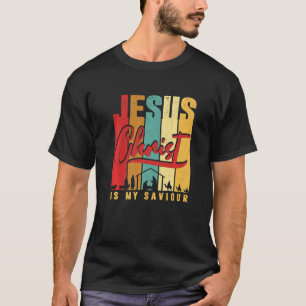 Camiseta Vintage Jesus Cristo É Meu Salvador Para O Cristão